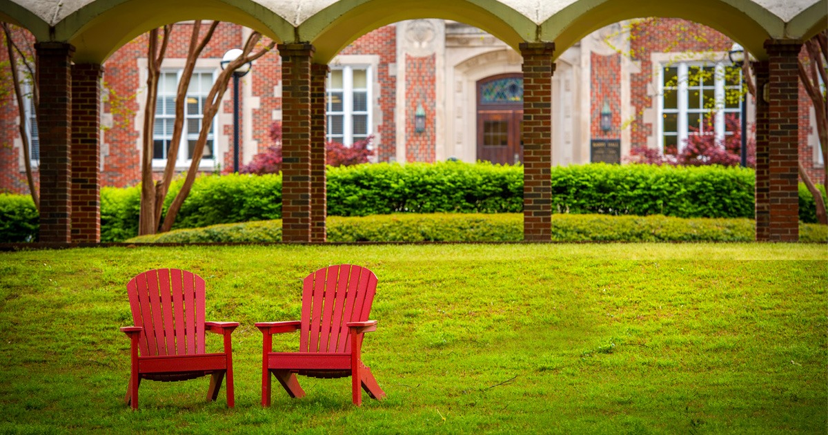 Chairs on CBU lawn