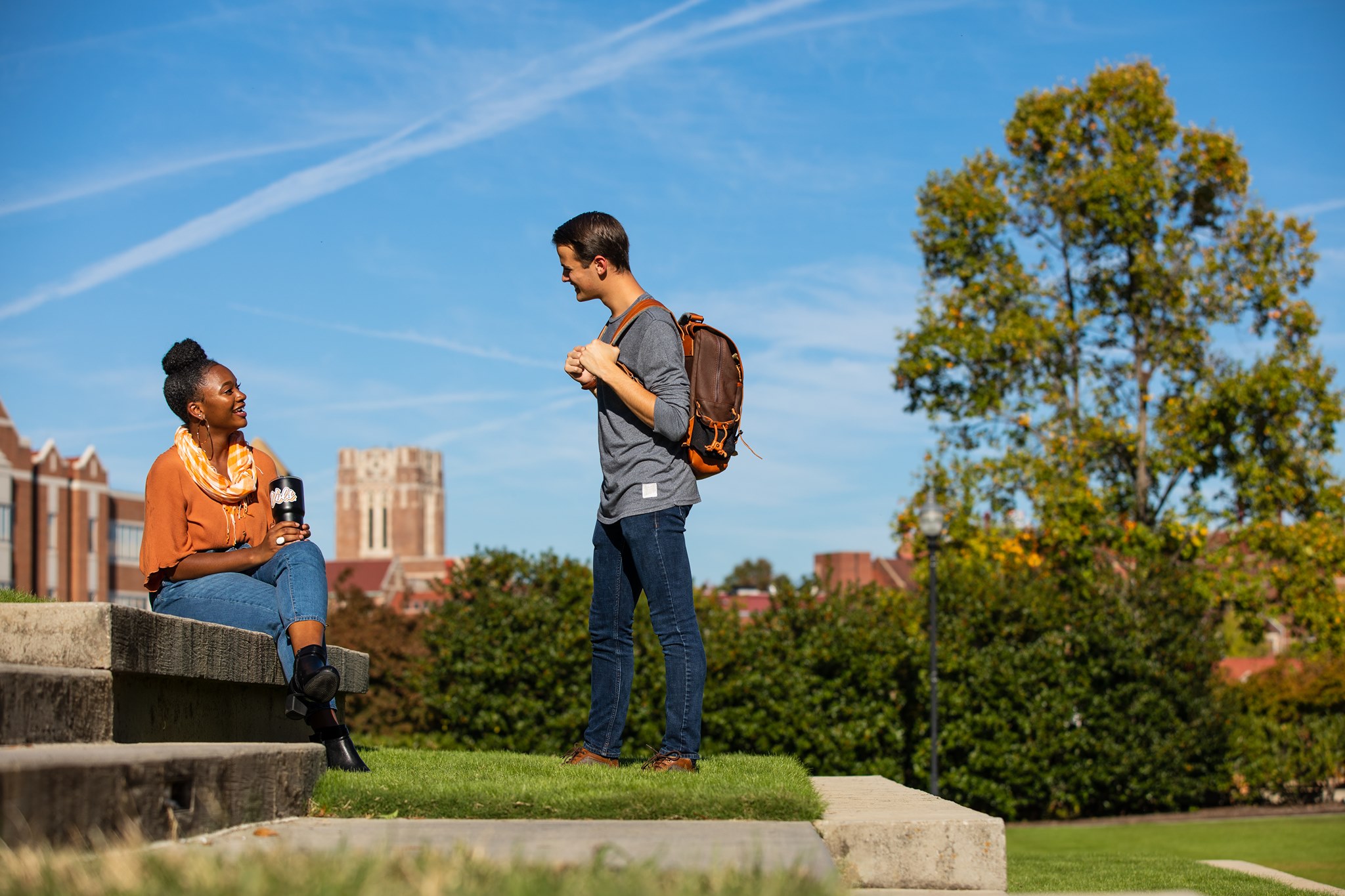 UTK students outside