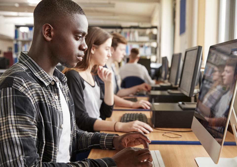 DCU students using computers