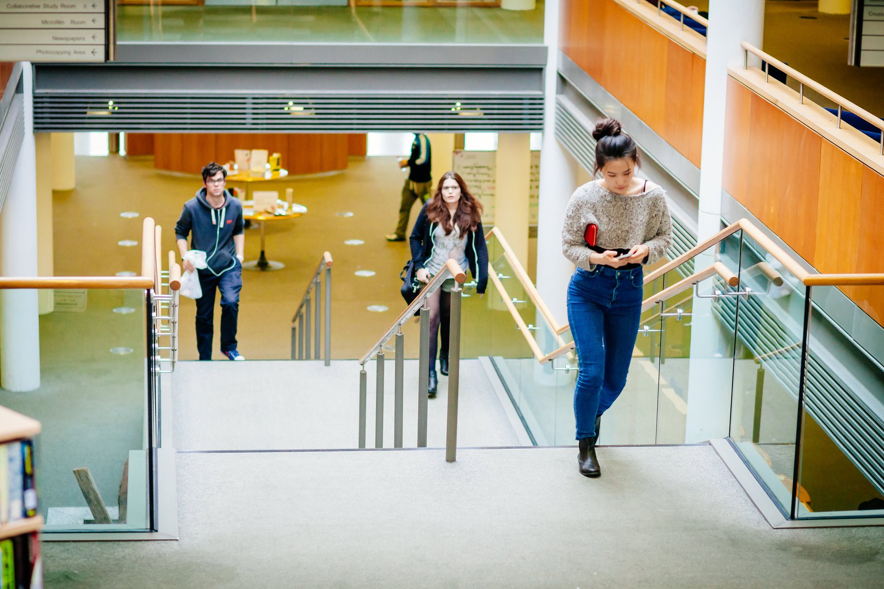 DCU students walking